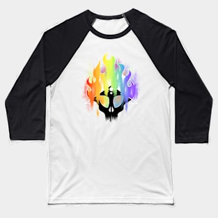 Rainbow burnign Baseball T-Shirt